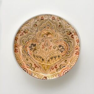Pier One Imports Sonora Boho 9" Salad Plate Indonesia Geometric Aztec Floral